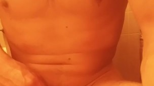Guy pisses on himself on toilet