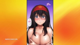 Sexy Beauty with Big Tits is Working Without a Bra (Hentai, part 1) SOUND