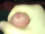 Masturbaiting before bed with cumshot in college dorm