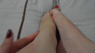 Massage on my goddess feet. Do you want to do it on me?