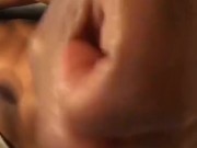 Love it when I nut?? Open up. Which hole you want it in