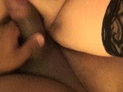 Interracial Cuckold 2 Squirting And Hubby Gets Sloppy Seconds 8/16