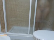 Small Stepsister caught masturbating in the shower