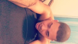 Latino Rican dancing in bed