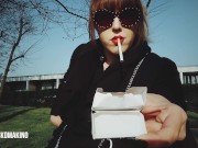 PERSUADING NON-SMOKING FRIEND TO HAVE A CIGARETTE (POV)