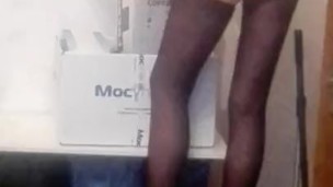 Russian young slave preparing for casting