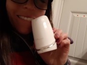 Using My WeVibe To Cum Before Bed 1/16
