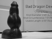 My Skinny Girlfriend Tests Out Bad Dragon Dexter Dildo, she took the knot 1/16