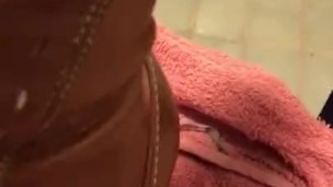 Cumming on boots