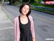 LETSDOEIT - Huge Cumshot for Petite Latina Teen in Stockings