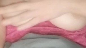 Playing with my soft and squishy tits