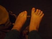 Teen Takes Off Socks And Stretches Her Toes 11/16