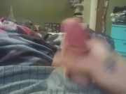 Beating my big dick!!!