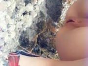 Peeing By The River.. Sorry For The Sideways Cam At The End xx 15/16