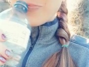 Peeing By The River.. Sorry For The Sideways Cam At The End xx 3/16