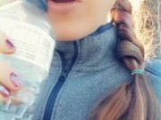 Peeing By The River.. Sorry For The Sideways Cam At The End xx 4/16