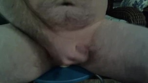 riding dildo with cumshot
