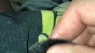 Lil dick sounding with paint brush