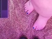Foot fetish custom video for bday fan