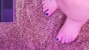 Foot fetish custom video for bday fan