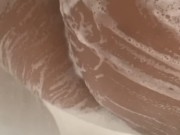 Soapy Shower Tease Before Work - Screenshot 8 of 16 - Black