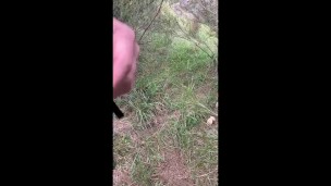Nude Hiking Couple Pissing 1