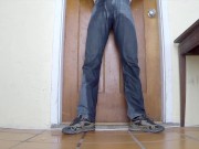 Desperate to piss on the porch