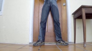 Desperate to piss on the porch