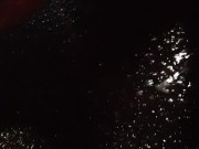 Peeing in front of my car while waiting for a train to pass 13/16