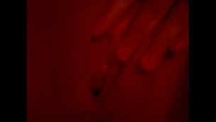 Splash! Rubbing, finger fucking my tight little pussy