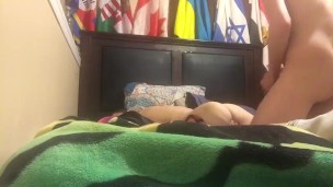 Trying to get away from a big dick