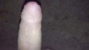 Yoga pants slut strokes dick outside