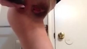 Hot Hair brush anal video