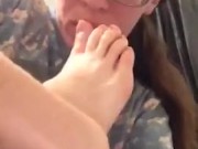 Toe sucking