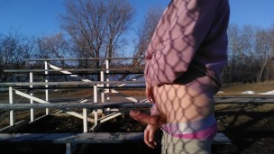 caught in public with dick out