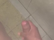 Cumming in the shower