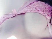 Cute MILF with Dildo Masturbating Outside 