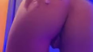 Fingering My Butthole at the Tanning Salon