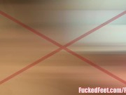 Hot Wife Eva Makes Husband watch her give a Footjob! 15/16