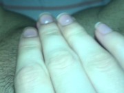 Pushing a vibrator in and out of my pussy 4/16