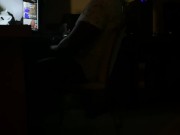 Caught Him Jerking Off Watching Porn Of Me Getting Fucked