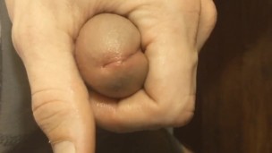 Close up jerking off with cum shot, 4K