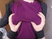 Nerdy girl wants to stretch their pussy - with cock and inflatable plug 1/16