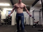 Hitting chest 