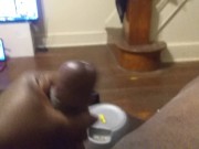 In the crib jerking off.