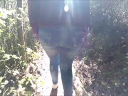 Cute teen leggins walk , piss ,  POV 7/16