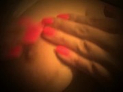 Carlycurvy black glitter on booty and black boots pussy play 10/16