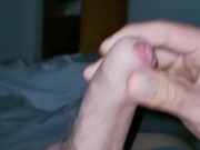 Straight guy masturbating and cumming