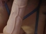 Blowjob & Dildo Deepthroating