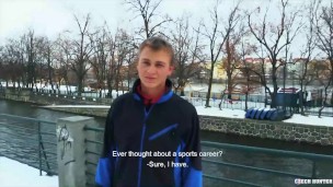  CZECH HUNTER 417 - Broke Twink Is On The Receiving End Of A Big Cock